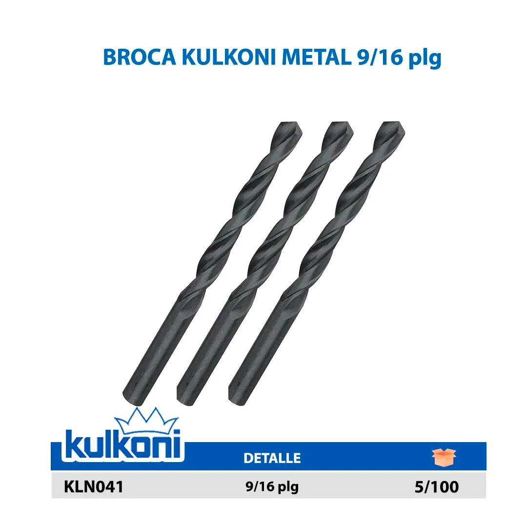 BROCA KULKONI METAL 9/16"