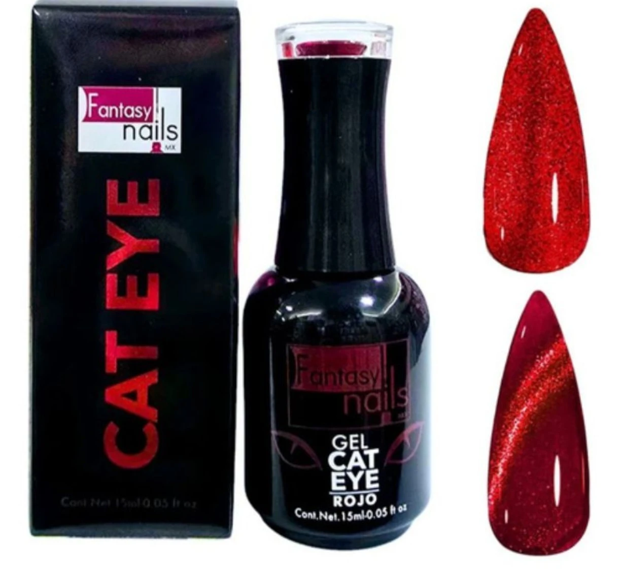 gel cat eye red 15 ml 