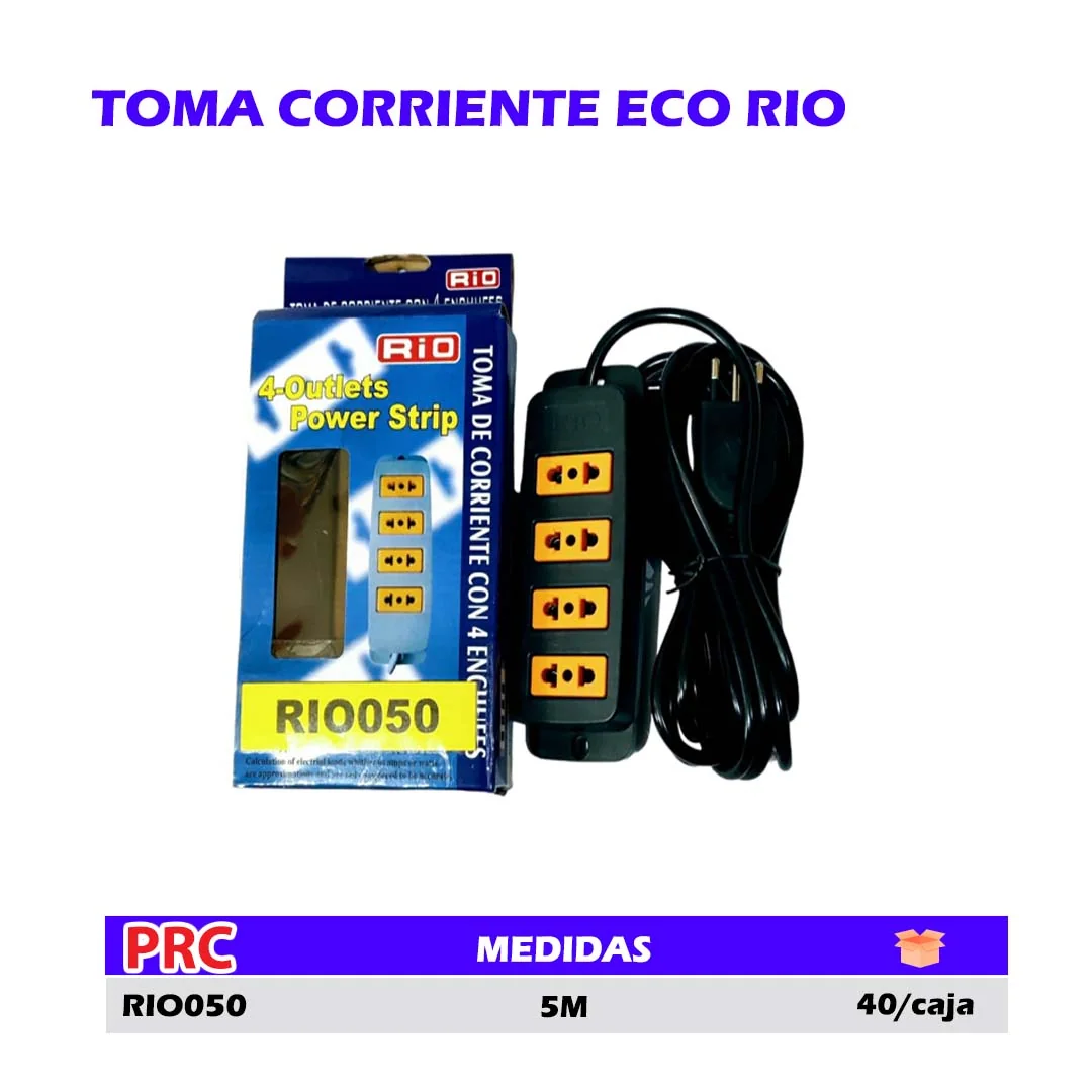 TOMA CORRIENTE (Alargador) ECO RIO 5M
