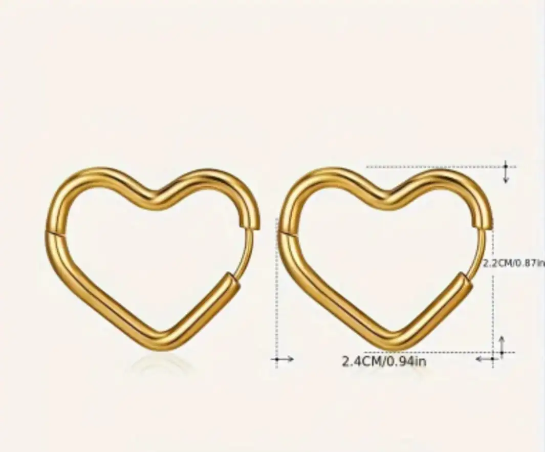 Arracadas corazon 