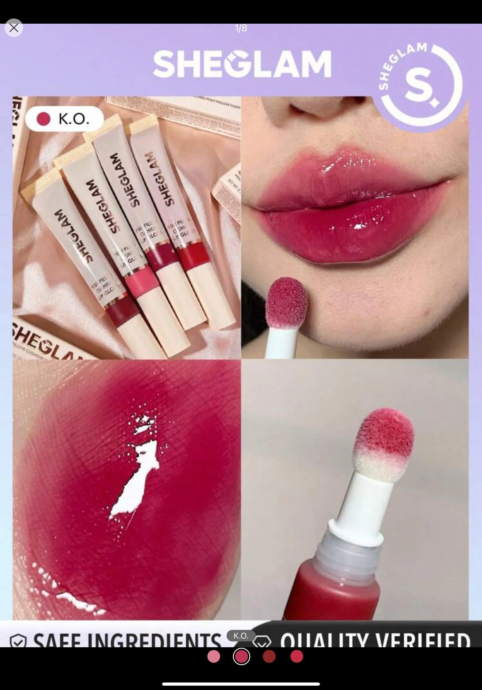 Lip gloss sheglam