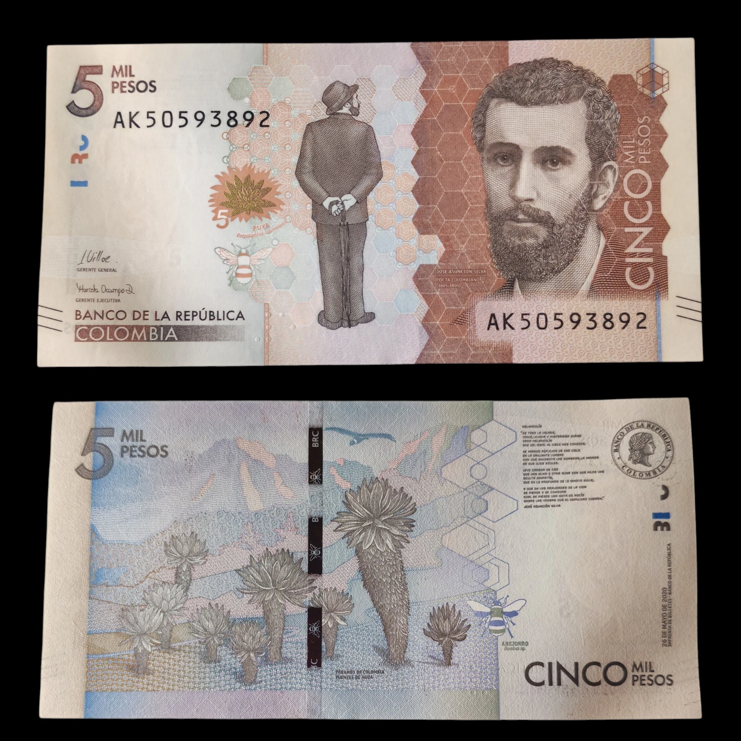 ° Colombia 5000 pesos UNC 
