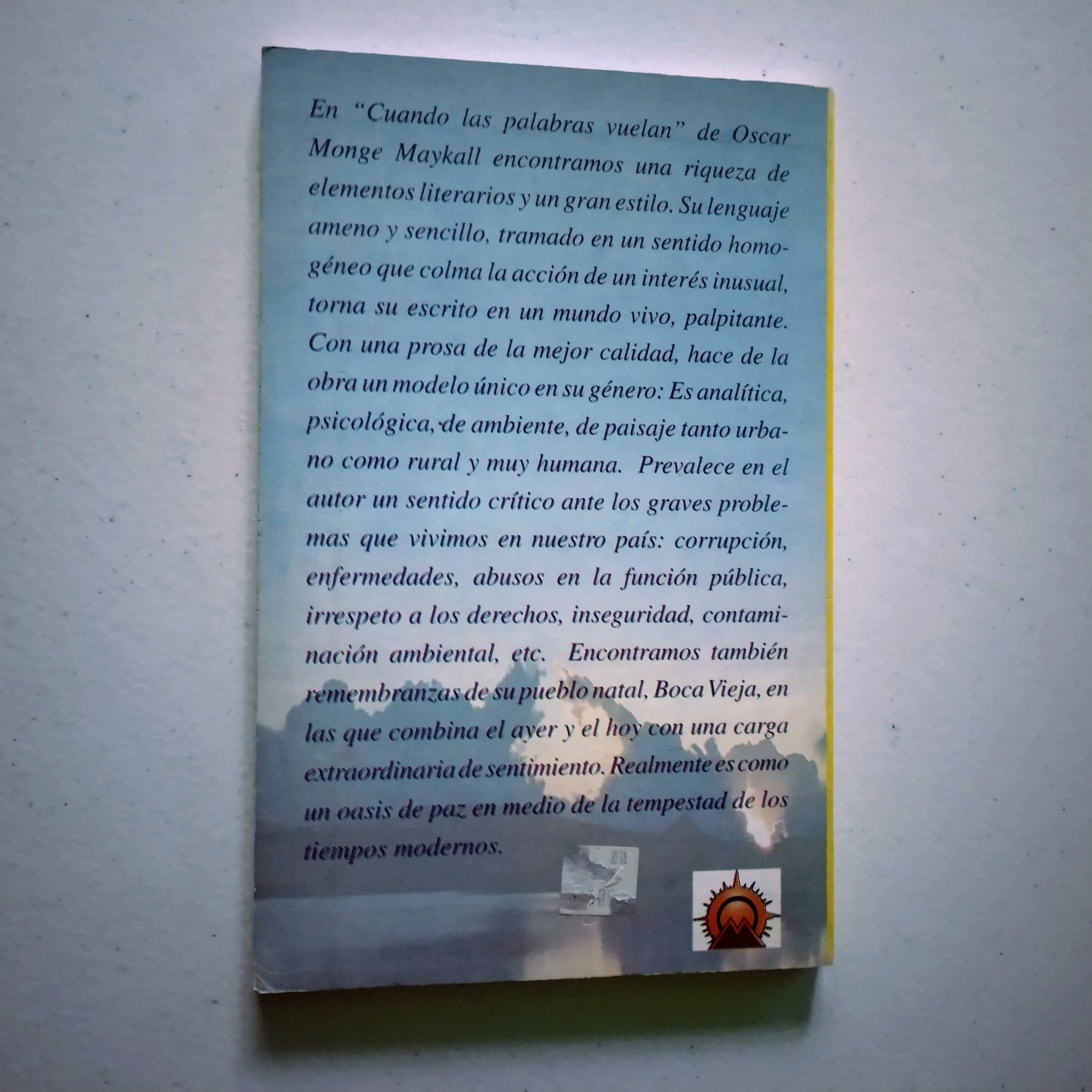 Cuando las palabras vuelan, Oscar Monge, Maykall, usado 2