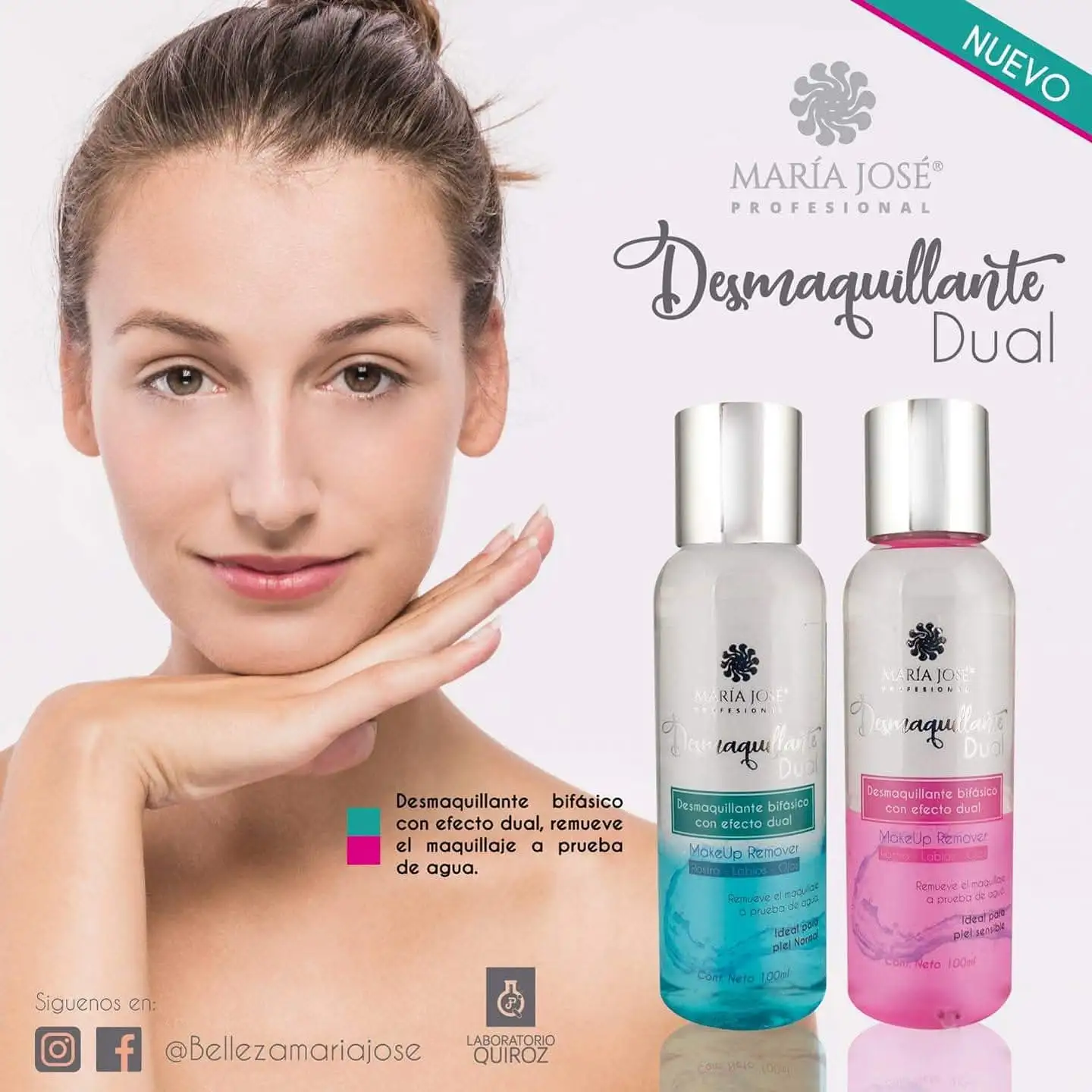 Desmaquillante 100ml Bifásico con Efecto Dual María José 2