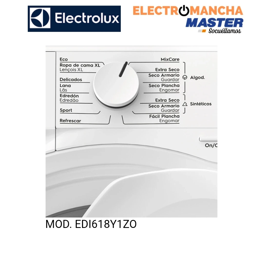 SECADORA ELECTROLUX EDI618Y1ZO 8 KILOS A++ 2