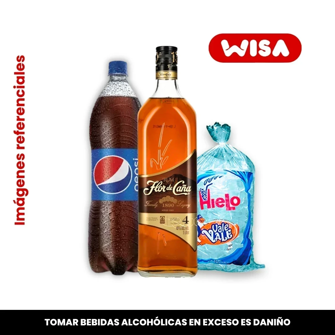 4 Años (1 LITRO) Combo Ron Flor de Caña