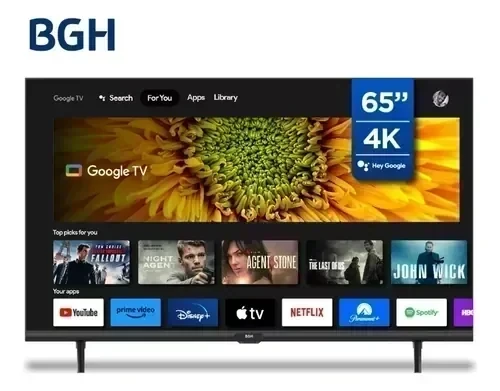 Smart Tv Bgh 65" C/Google Tv 4k
