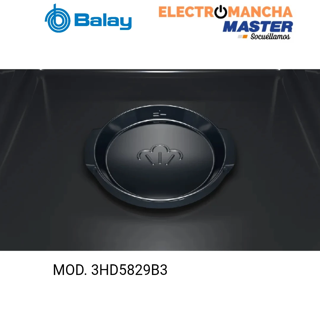 HORNO CON VAPOR BALAY 3HD5829B3 PIROLITICO CRISTAL BLANCO CLASE A  5