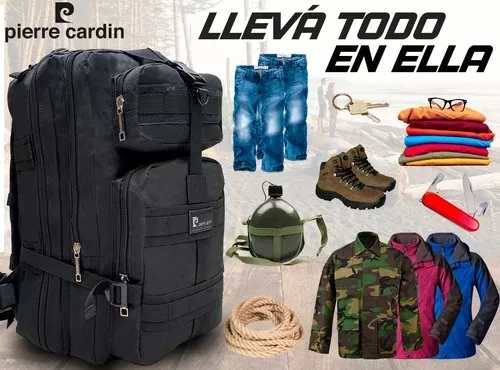 MOCHILA TÀCTICA CAMPING MILITAR PIERRE CARDIN  4
