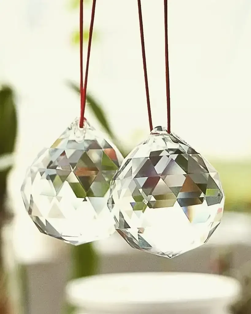 Esfera facetada cristal