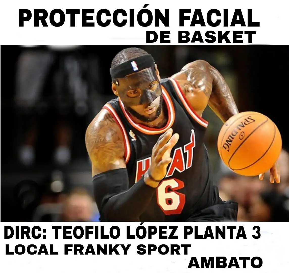 PROTECCIÓN FACIAL DE BASKET 