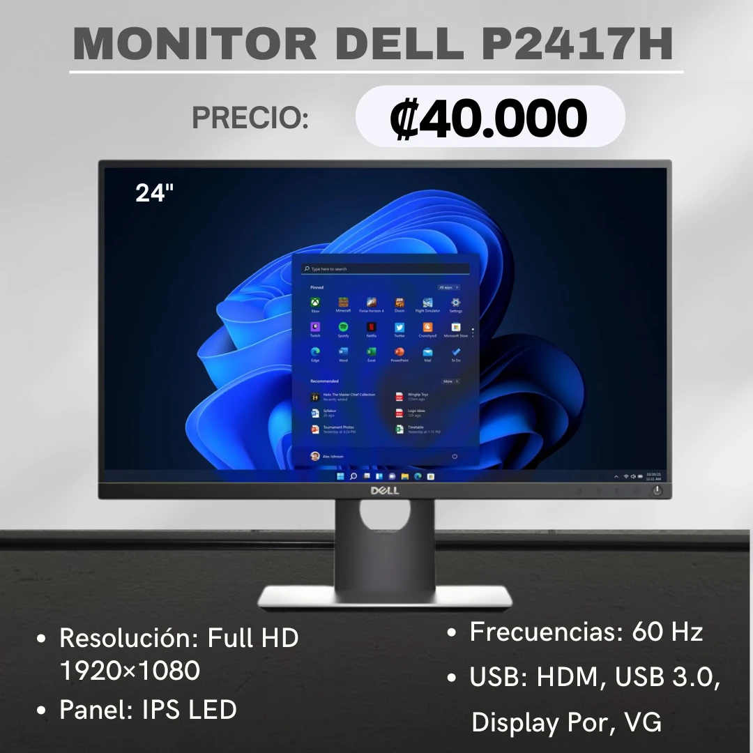 MONIOTOR DELL P2417H