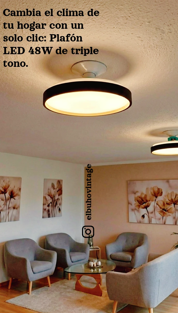 Plafón Led Decorativa 48w 7