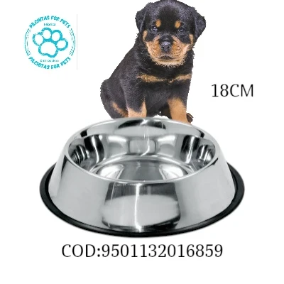 COMEDERO DE ACERO 18CM