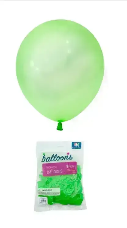 Globo latex cristal fluo 9" x 100 unidades  2
