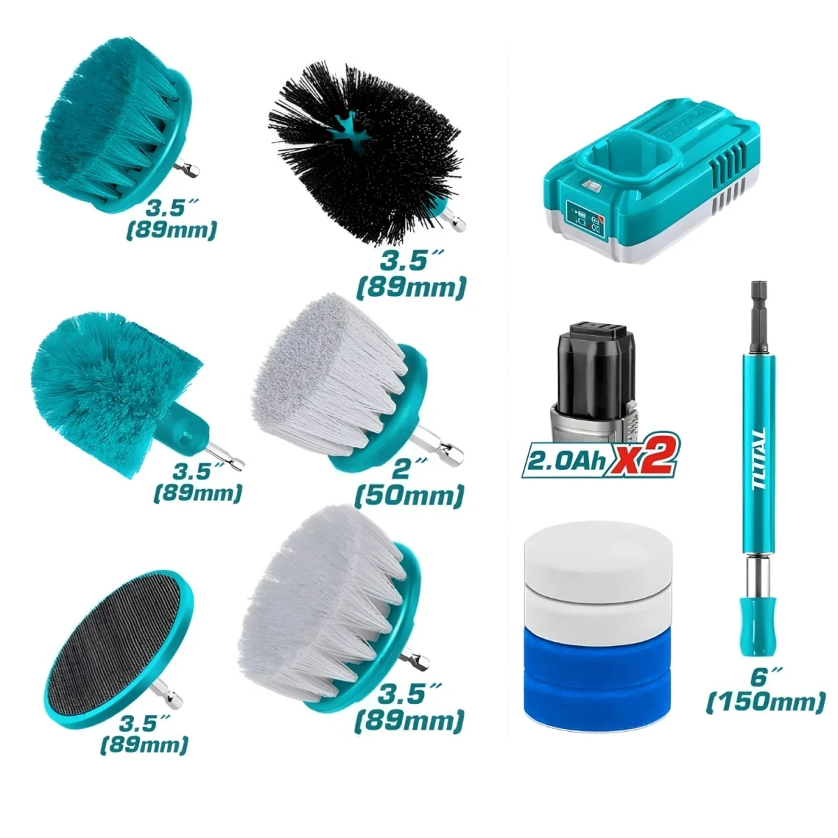 TOSLI240786 Combo taladro atornillador 16v 60nm + kit de limpieza total 2