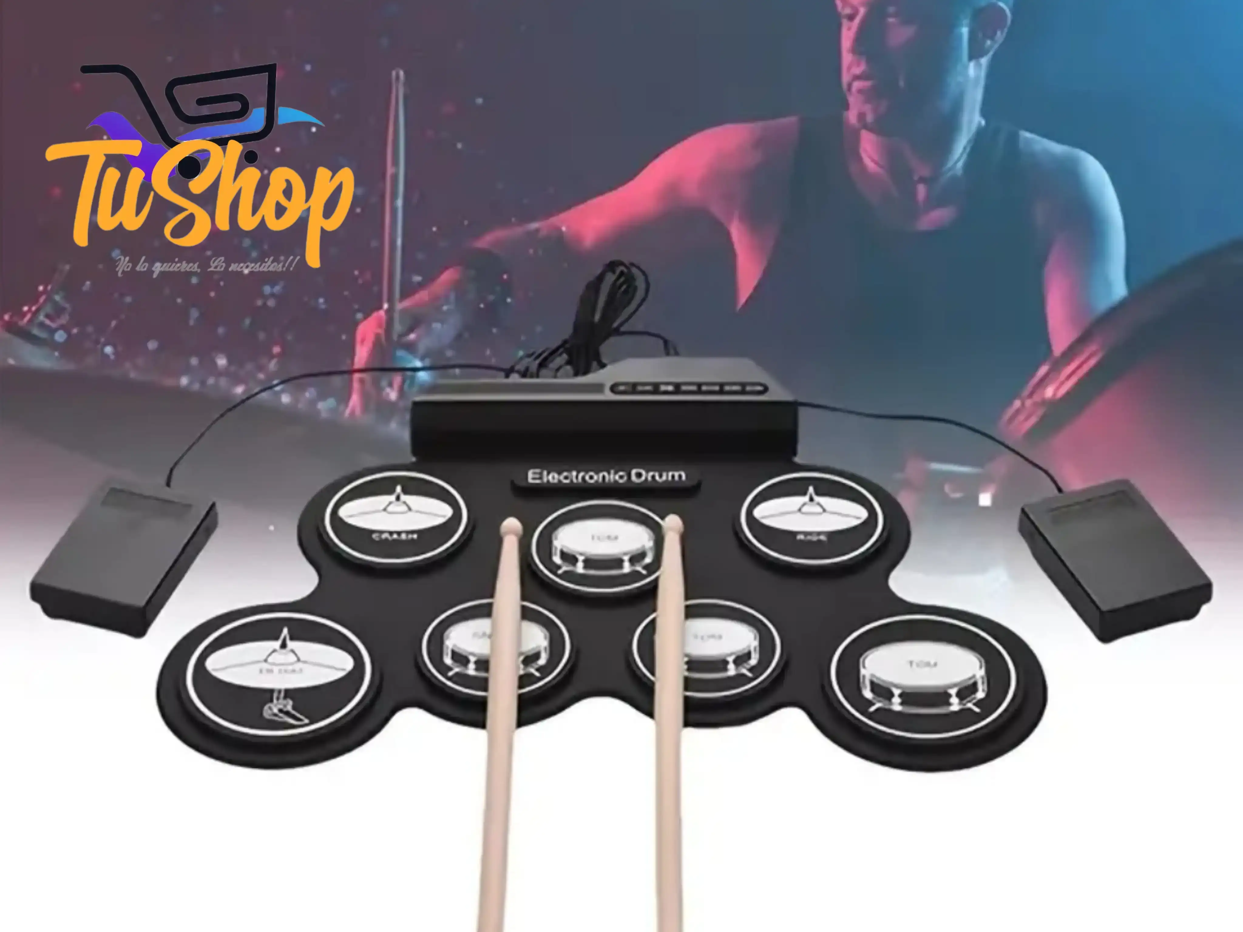 Bateria Electrónica 7Pads