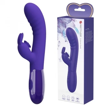 Vibrador con estimulador de clitoris, con 30 funciones