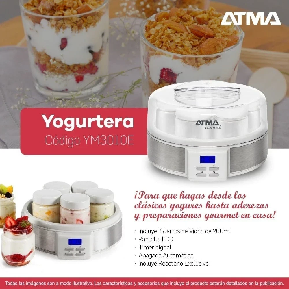 Yogurtera ATMA 7 Frascos YM3010P