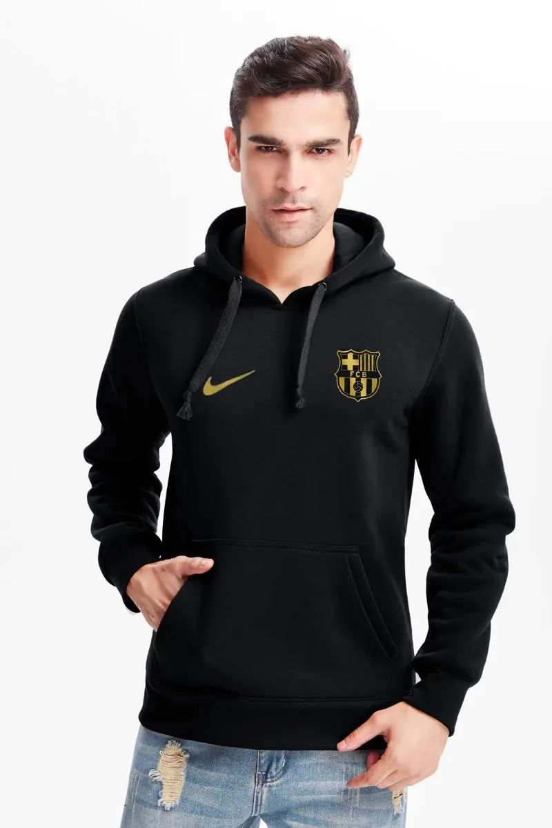 POLERA CON CAPUCHA DE BARCELONA