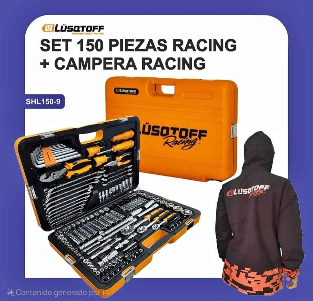  Caja De Herramientas Racing Caja 150 Piezas Lusqtoff