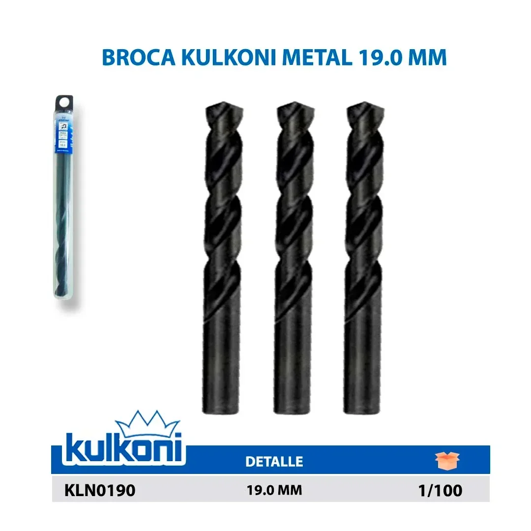 BROCA KULKONI METAL 19.0 MM