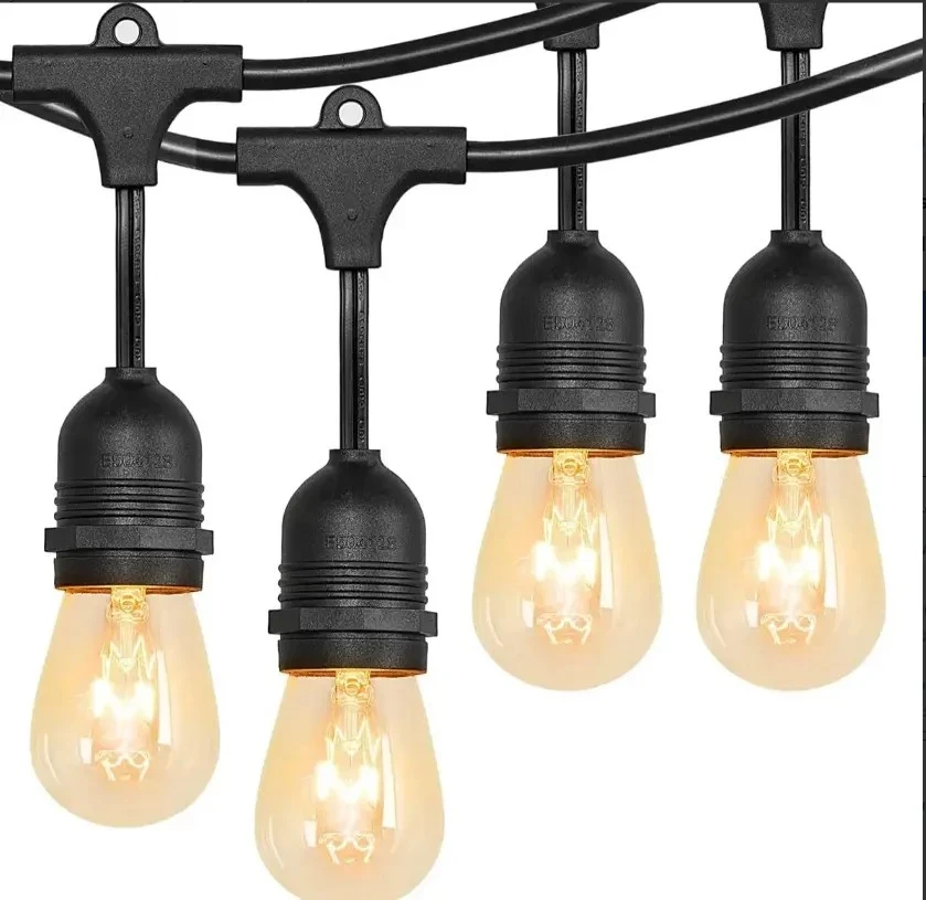 Guirnalda 10mt con 10 Ampoletas Led 2W Terraza Enchufado 2