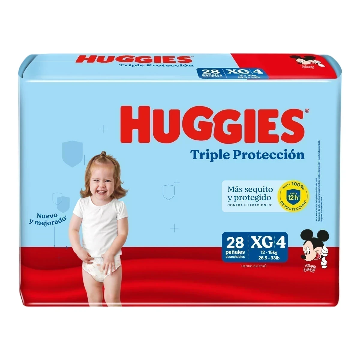 HUGGIES CELESTE TALLA XG 