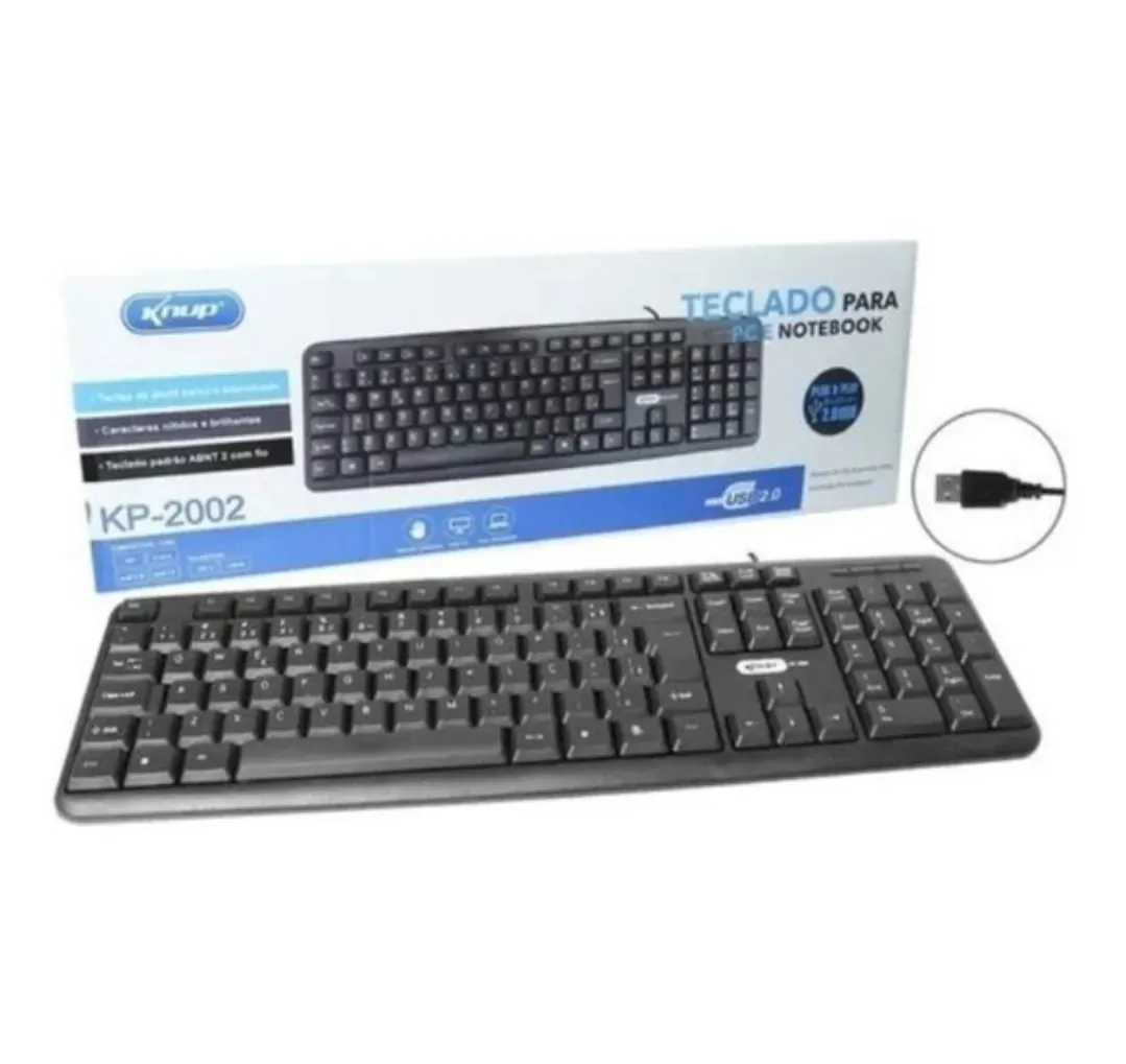 TECLADO + MOUSE CON CABLE 