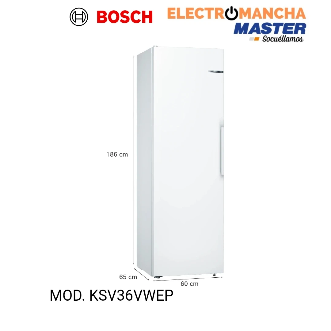 FRIGO 1 PUERTA BOSCH KSV36VWEP 1,86*60 BLANCO E 5