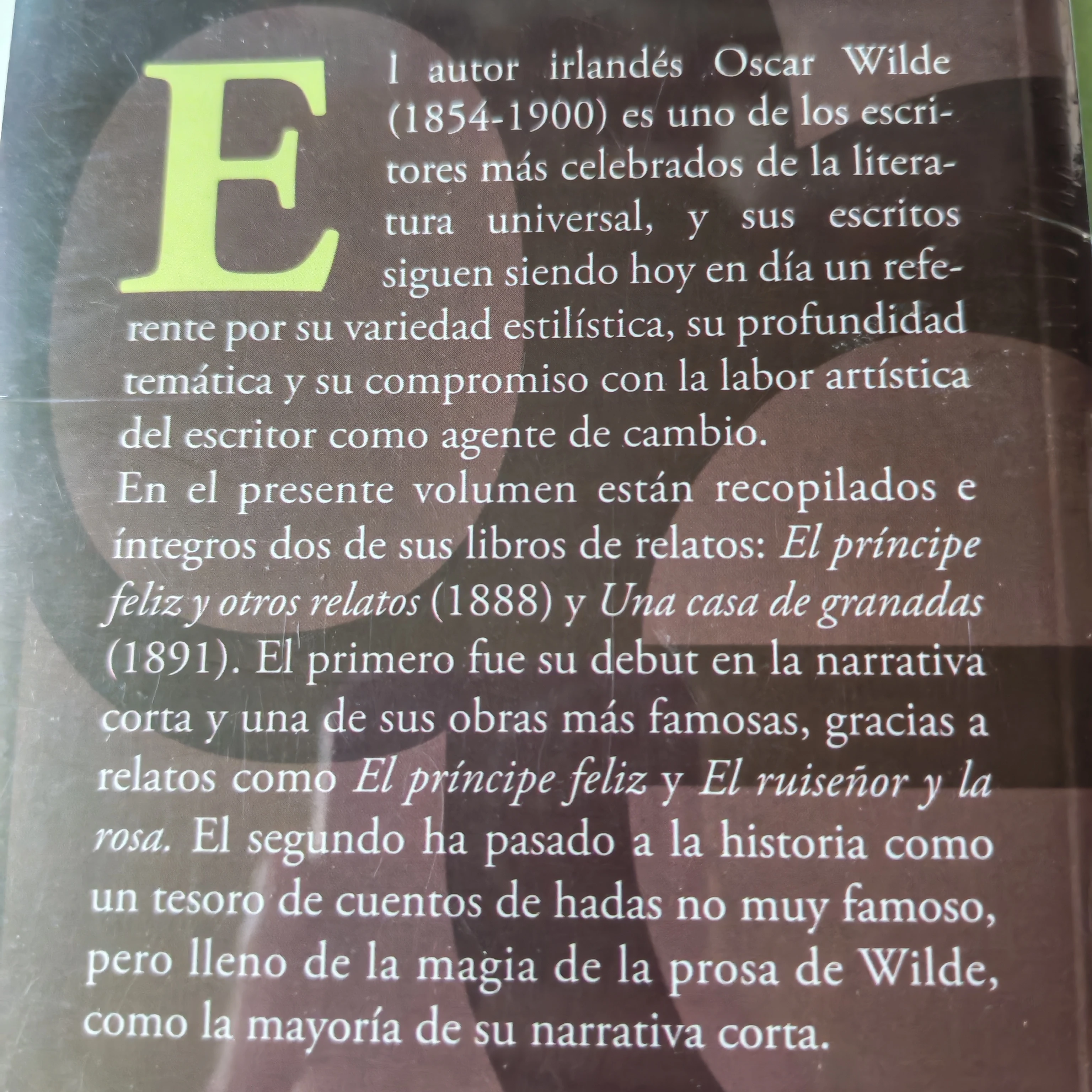El príncipe feliz y otros relatos, Oscar Wilde, nuevo 2