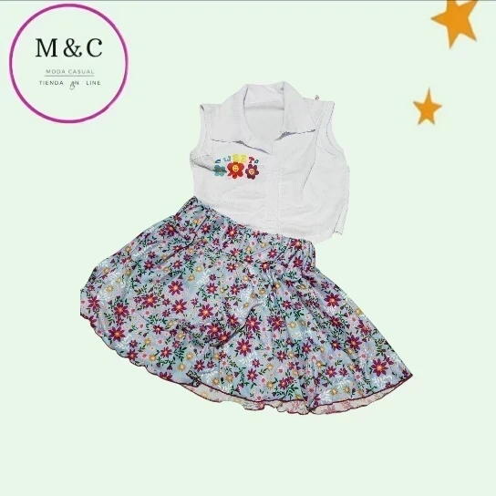 Conjunto T- G falda y blusa  3