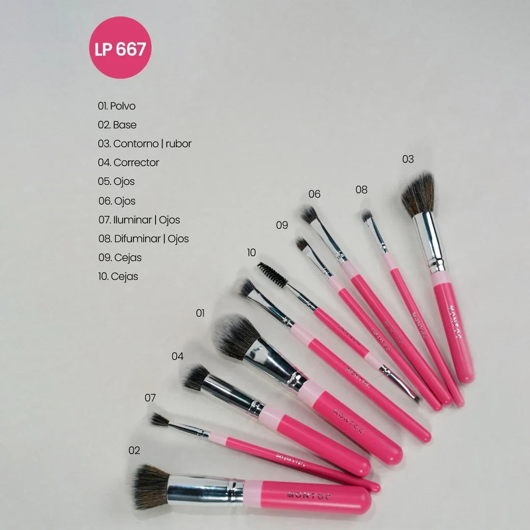 Kit de Brochas Fluffy *10 LP667