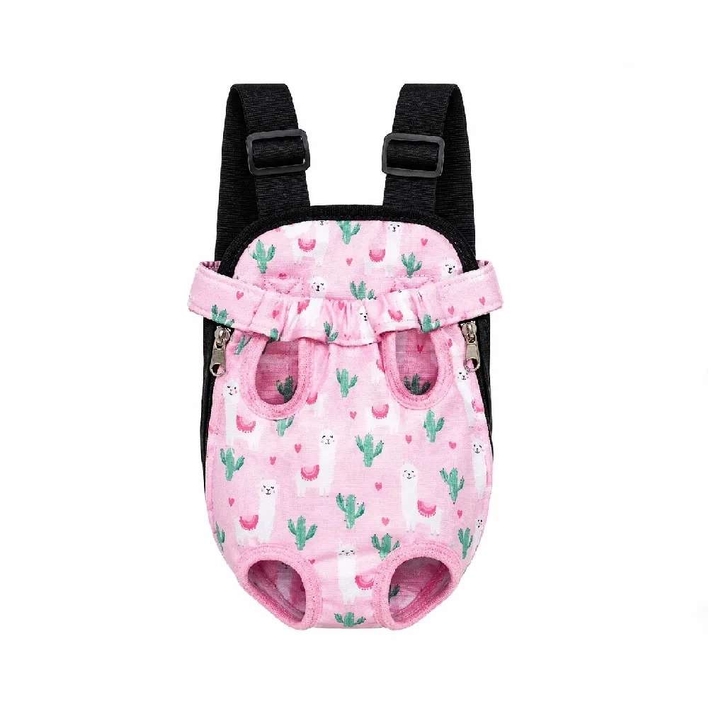 Canguro transportador llama color rosado talla L
