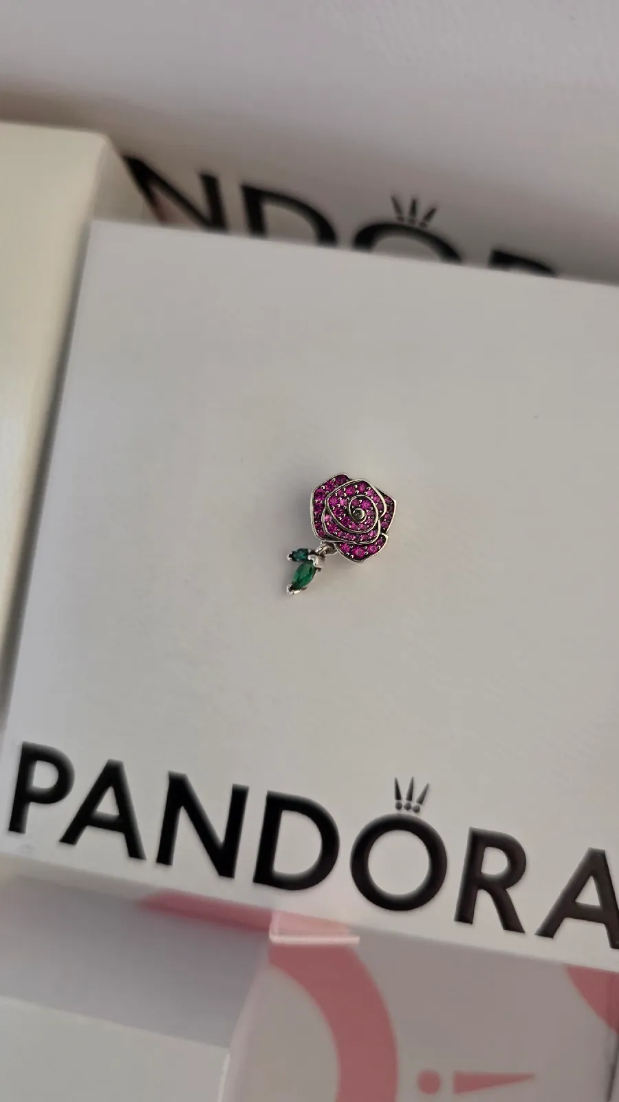 Pandora Sparkling Rose in Bloom Charm 2
