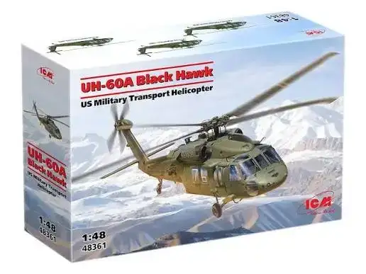 1/48 ICM UH-60A Black Hawk, US Military Transport Helicopter 2