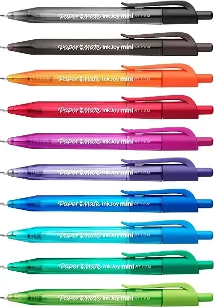 Bolígrafo papermate retractil 10 colores diferentes  3