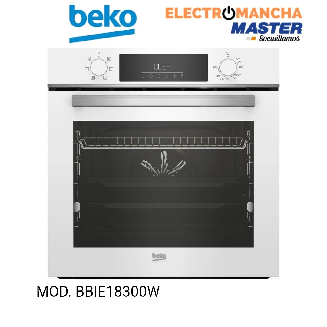 HORNO BEKO BBIE18300W MULTIFUNCION CRISTAL BLANCO 