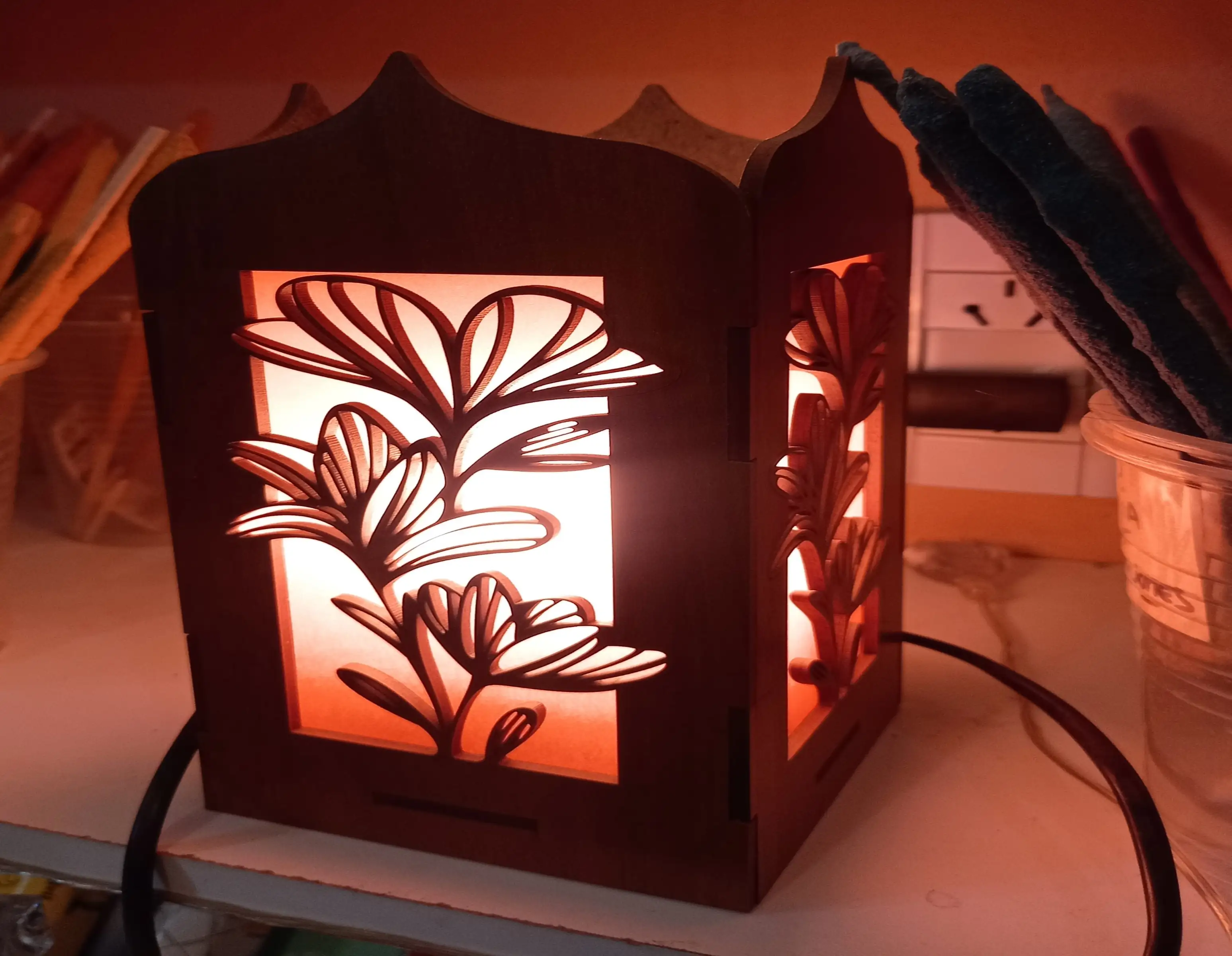Lampara mdf