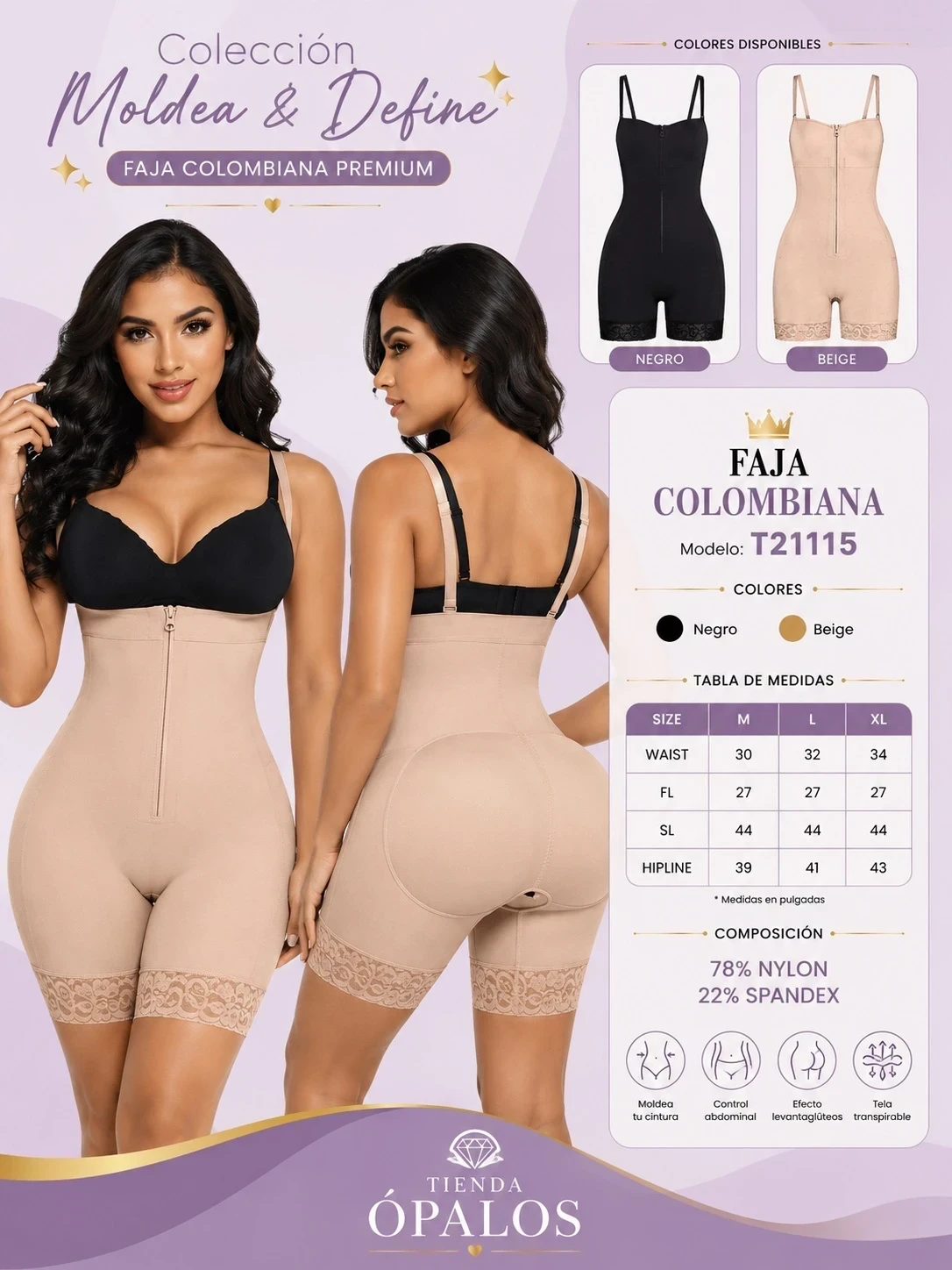 Faja Colombiana Moldea & Define (Reducida)