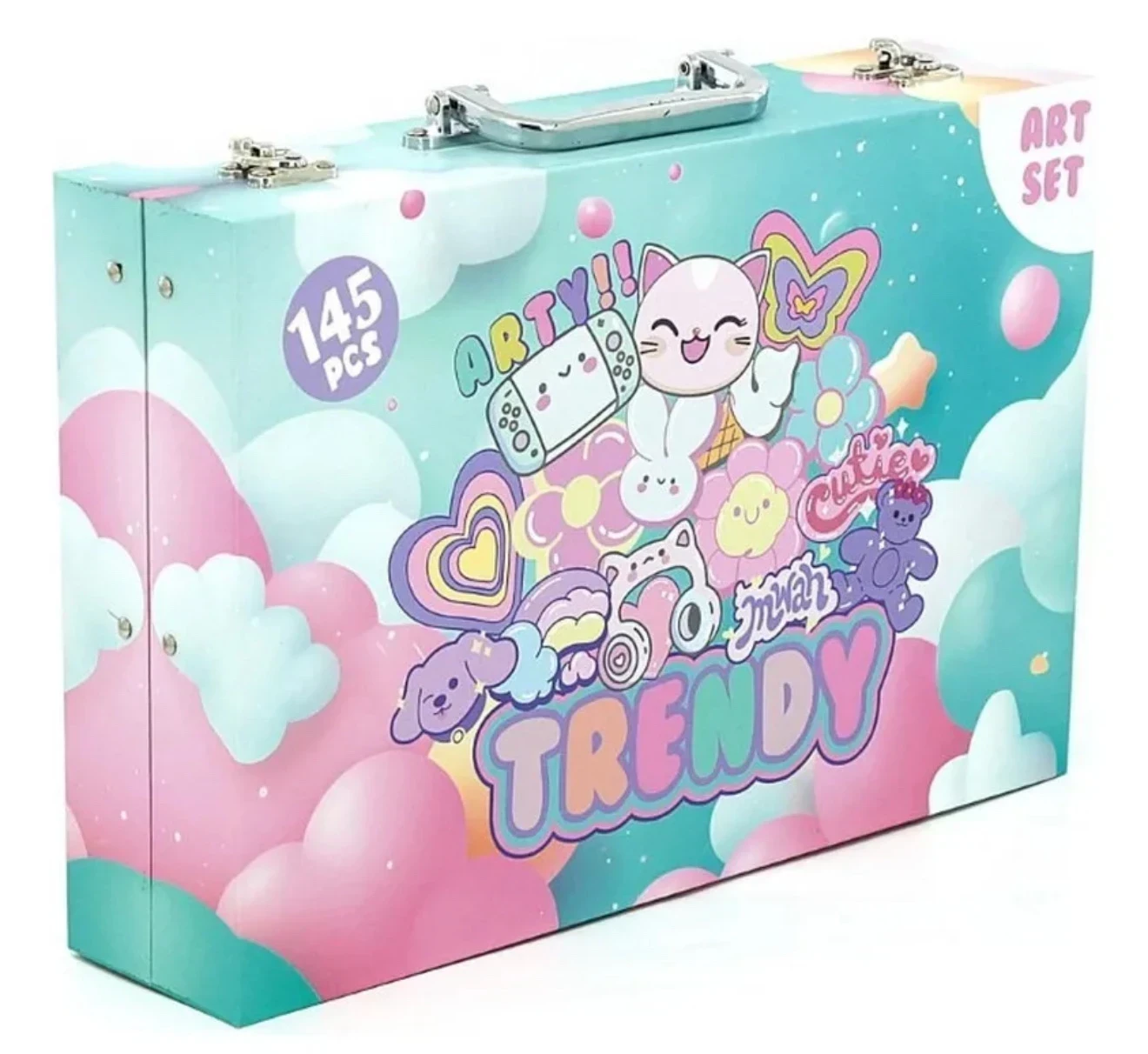 SET DE ARTE TRENDY rosa 145pcs 4