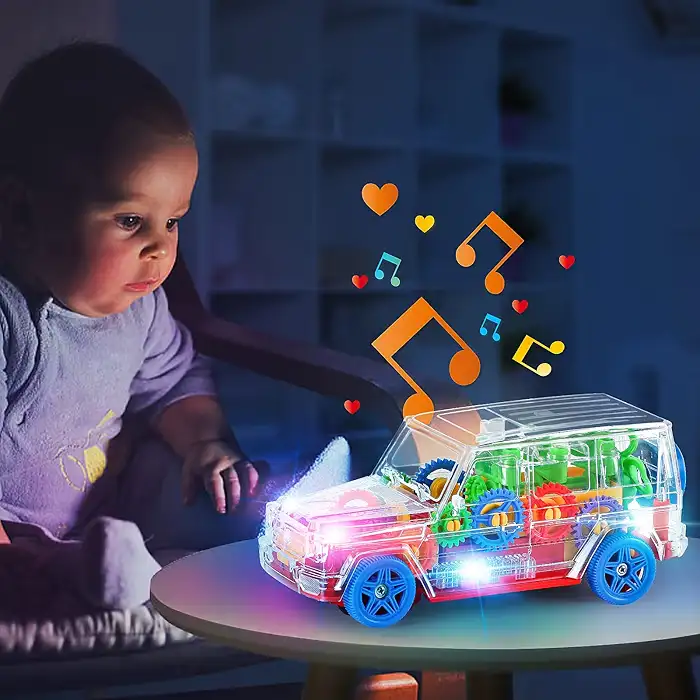 CARRO TRANSPARENTE CON SONIDO 