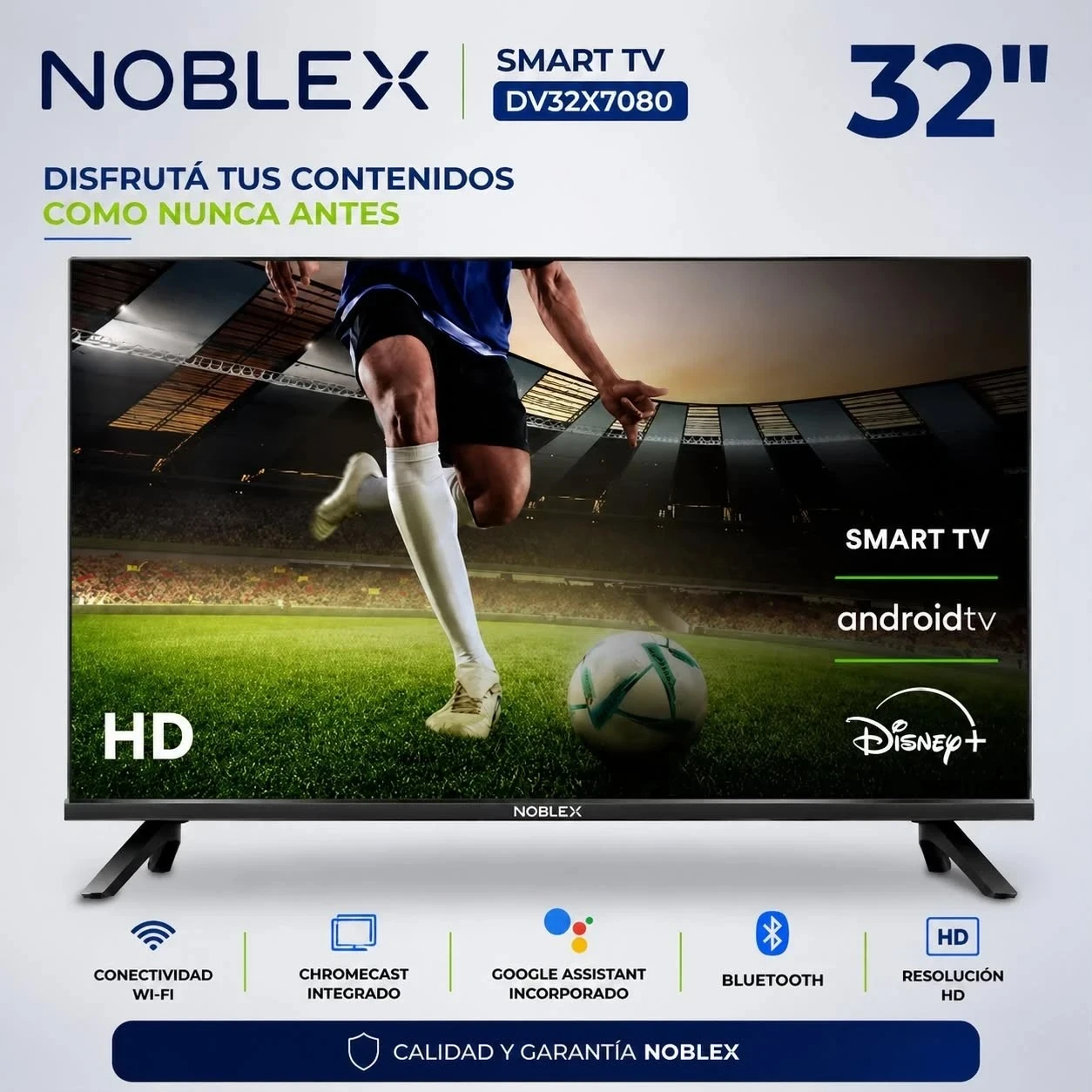 SMART TV 32” NOBLEX C/ ANDROID TV DV32X7080