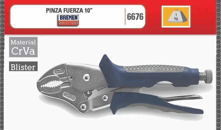Pinza Fuerza Bremen 10 Herramienta Pinza Perro Chapista 6676 5