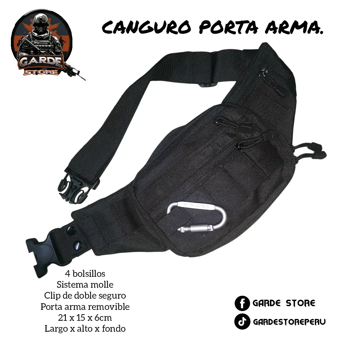 Canguro porta arma + snaple. 