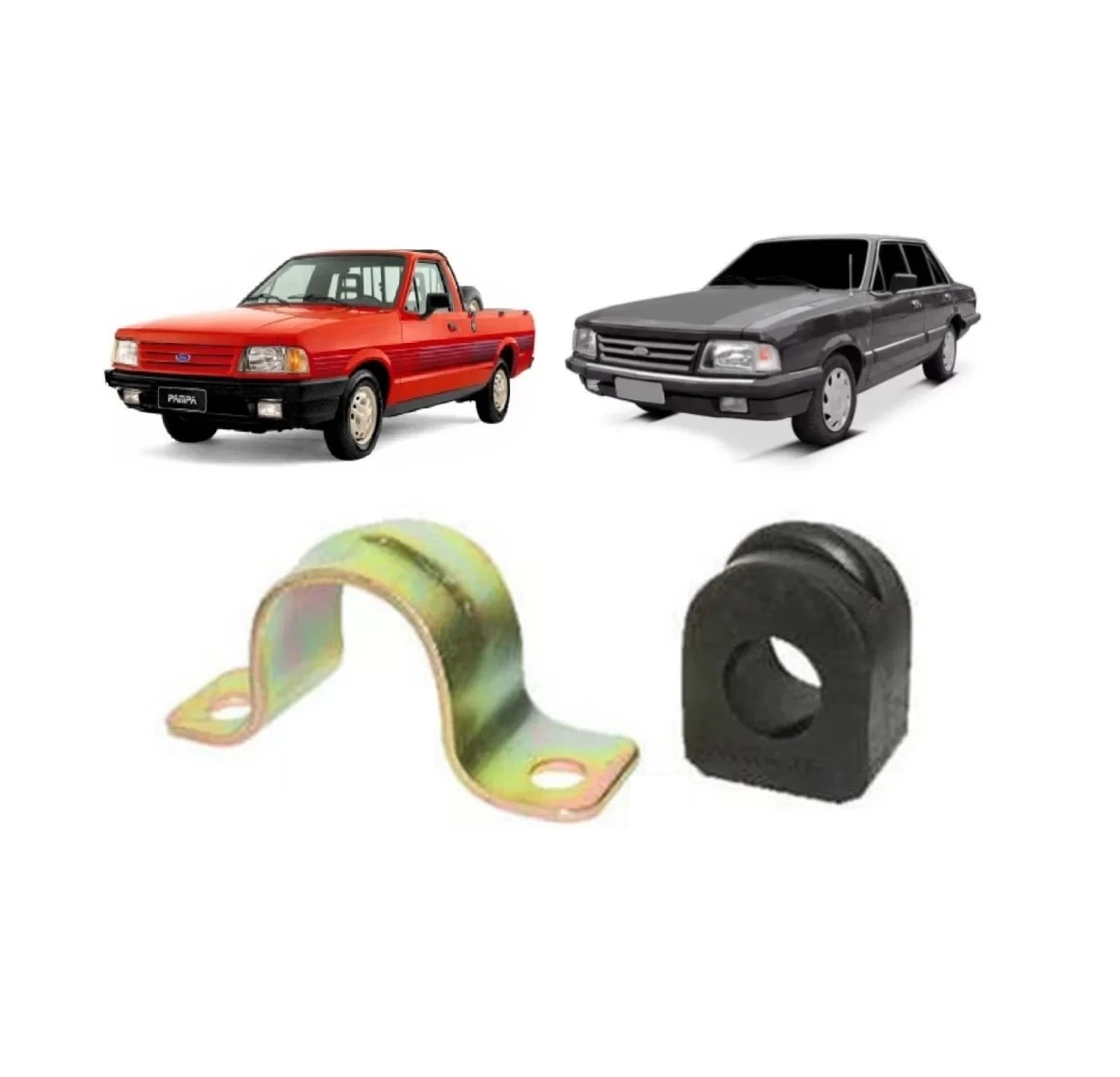 Kit buje barra estabilizadora Ford Del rey / Pampa / Corcel / 103872