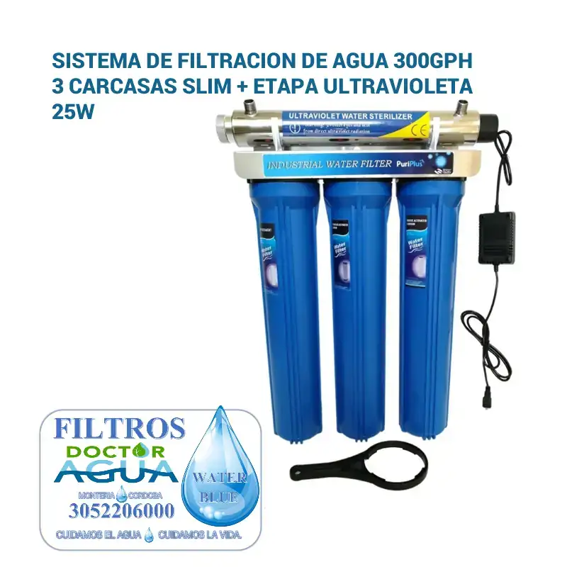 FULTRO ULTRAVIOLETA 20" 4 ETAPAS SLIM