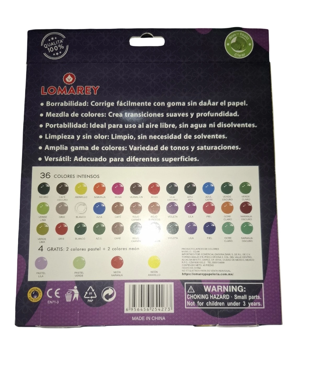 colored lomarey c/36 lapices  2
