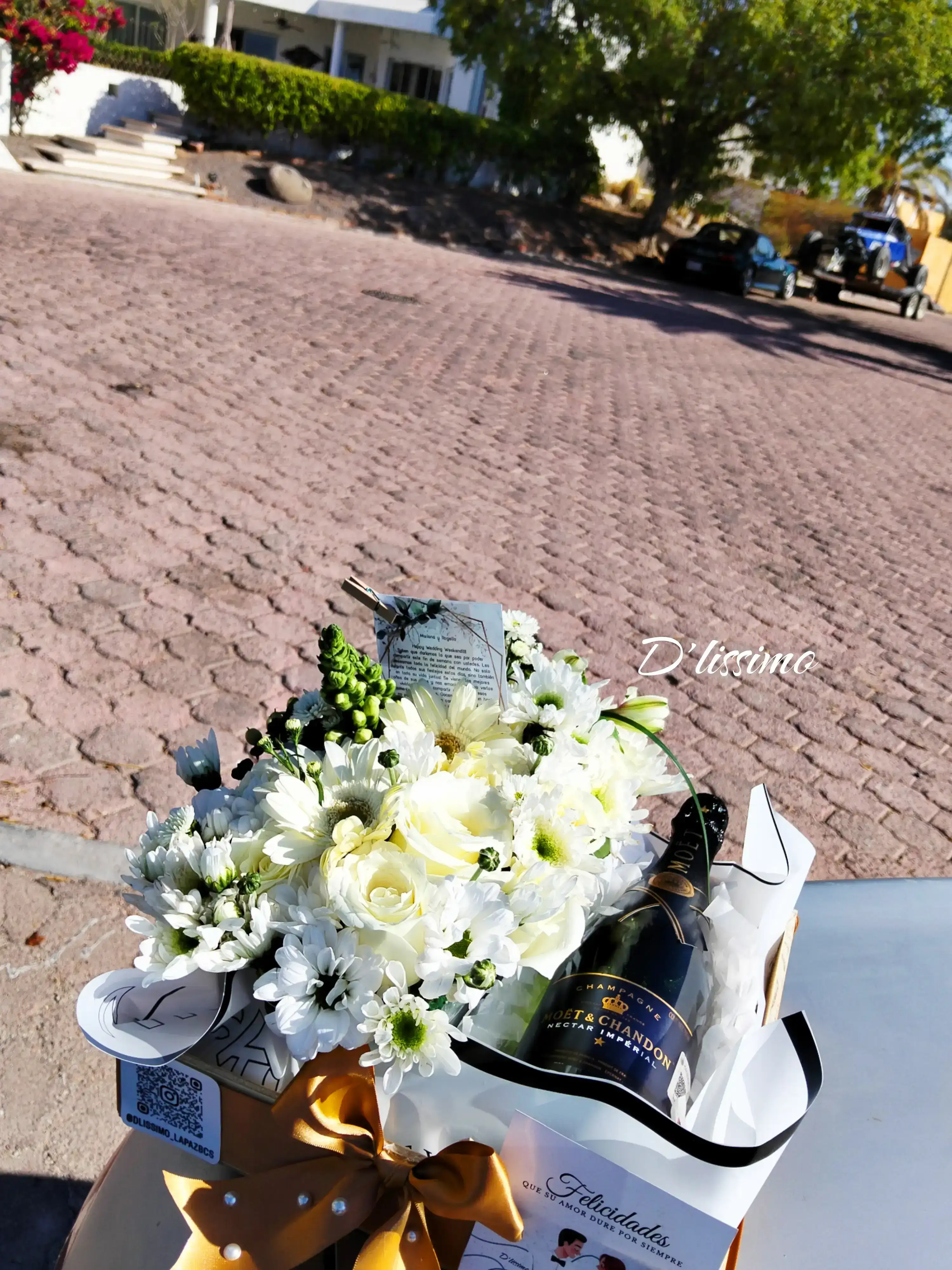 Flores&champagne Moet 3