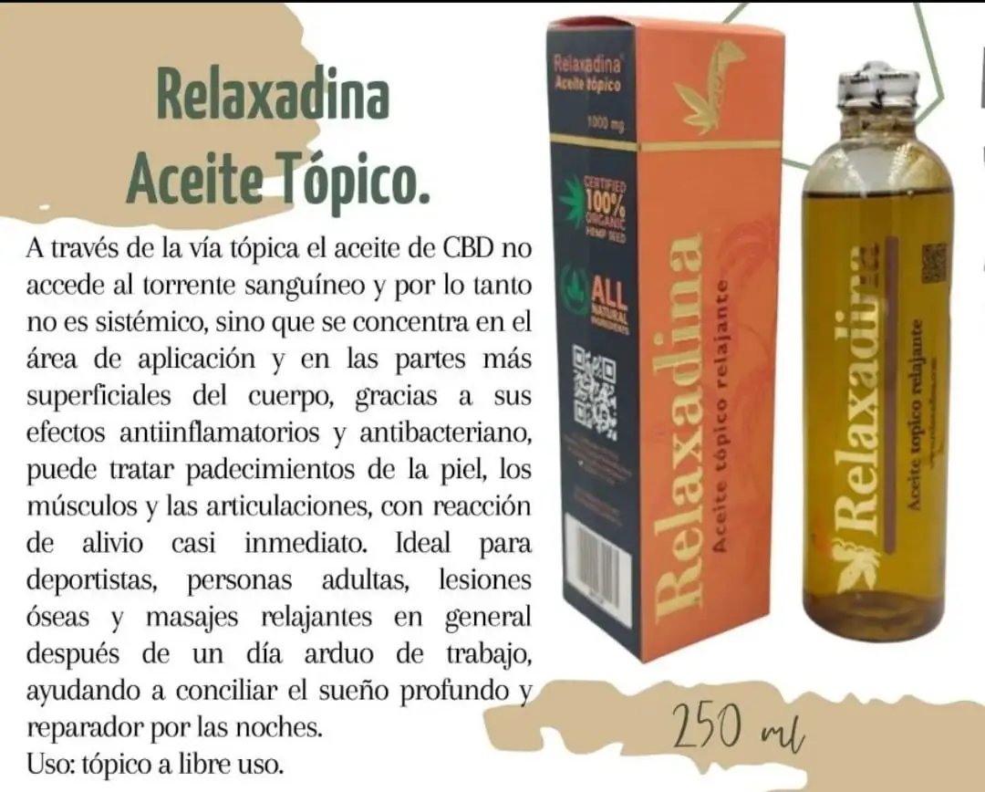 CBD topico para masaje 250 ml 